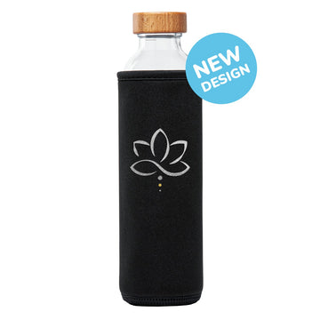 Flaska Neopren - Yoga Silver Lotus