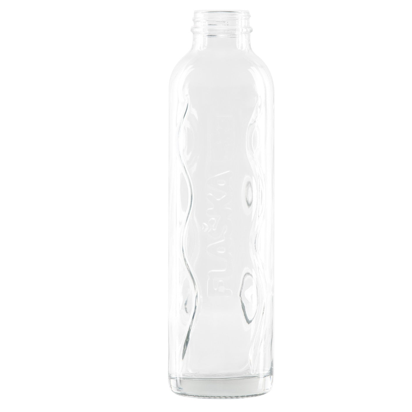 flaska glaswasserflasche mit schraubverschluss ohne deckel