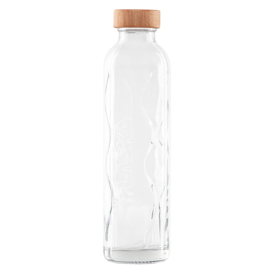 flaska glasflasche ohne deckel mit holz deckel