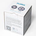 verpackung flaska wasser trinkglas wasser kristall motiv masaru emoto liebe und dankbarkeit wasser kristall mit qr