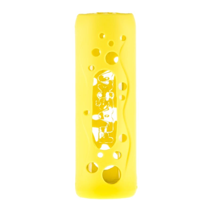gelbe silikon schutzhülle mit löchern 300ml und 500ml