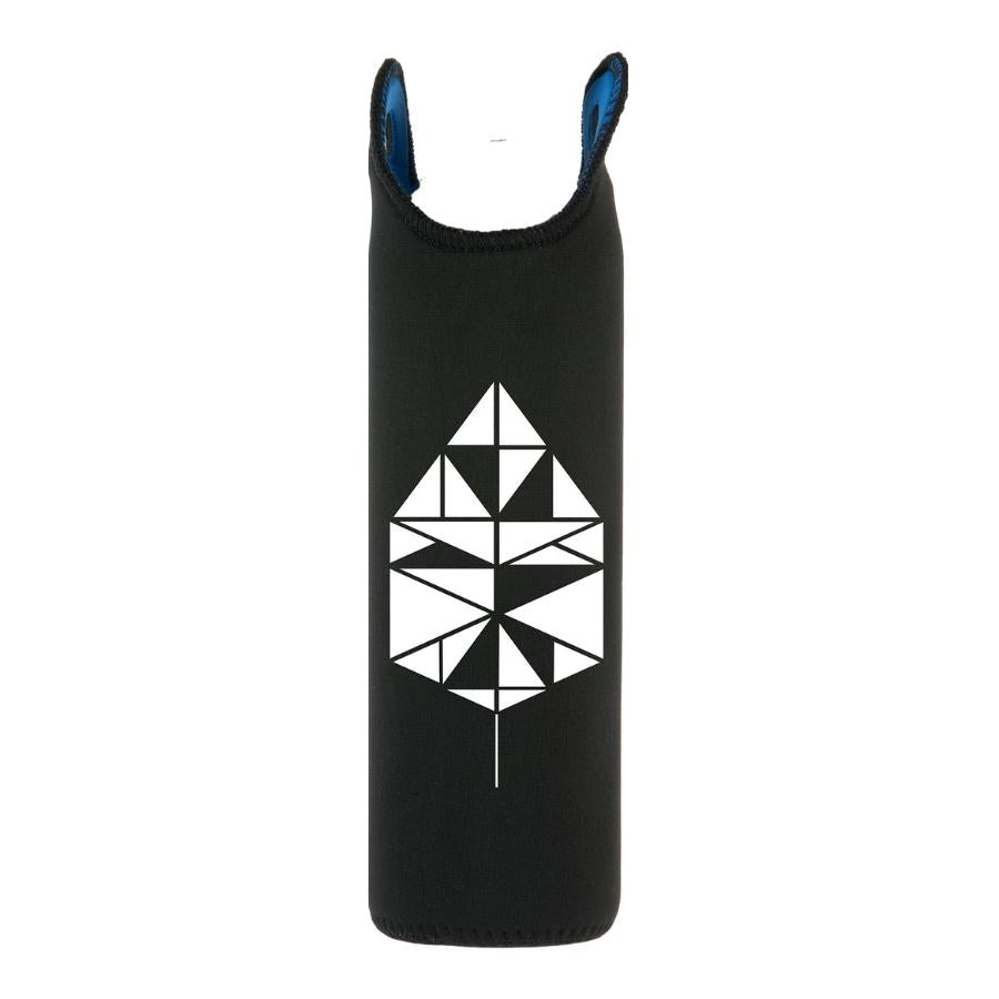 schwarzer neopren schutzhülle mit tangram-motiv