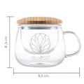 dimensionen flaska angelica teeglas