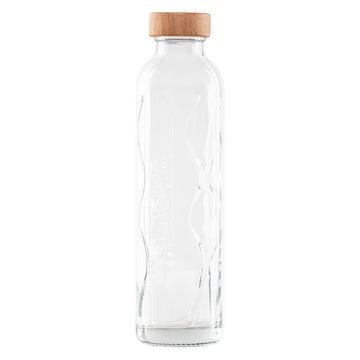 flaska glasflasche ohne deckel mit holz deckel